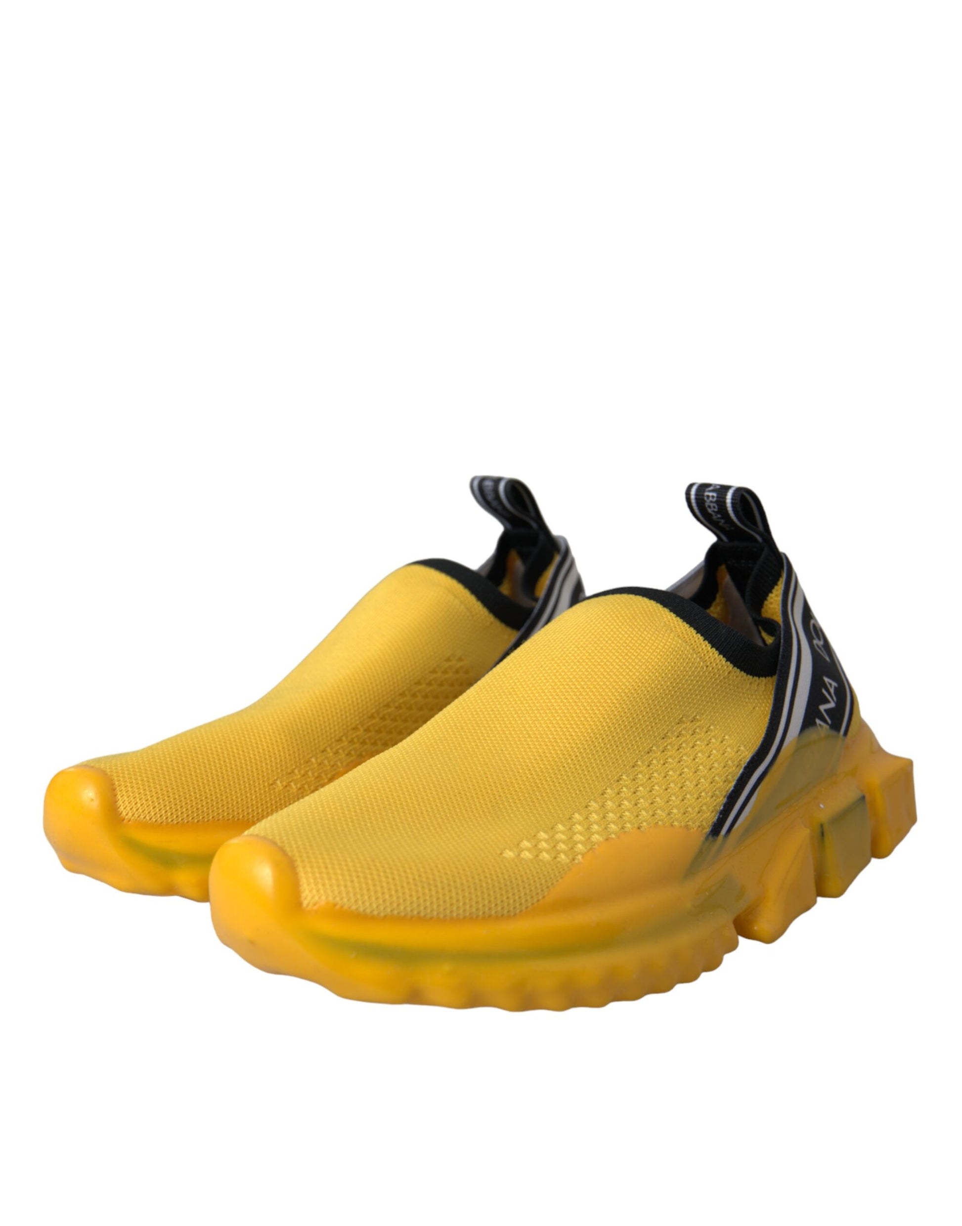 Dolce & Gabbana Yellow Chunky Sneakers for Women detail view