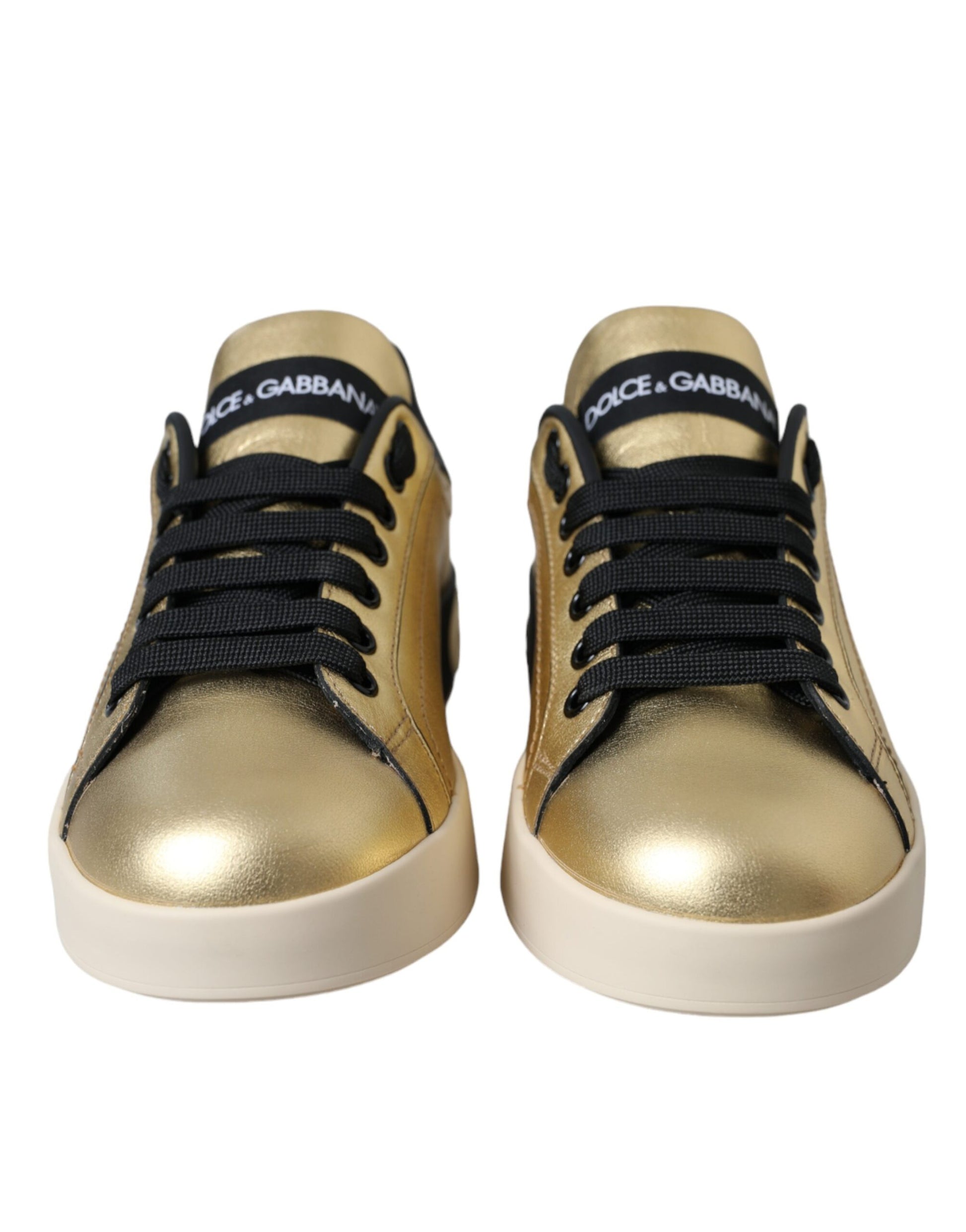 Dolce & Gabbana Gold Low Top Sneakers for Women alternate view