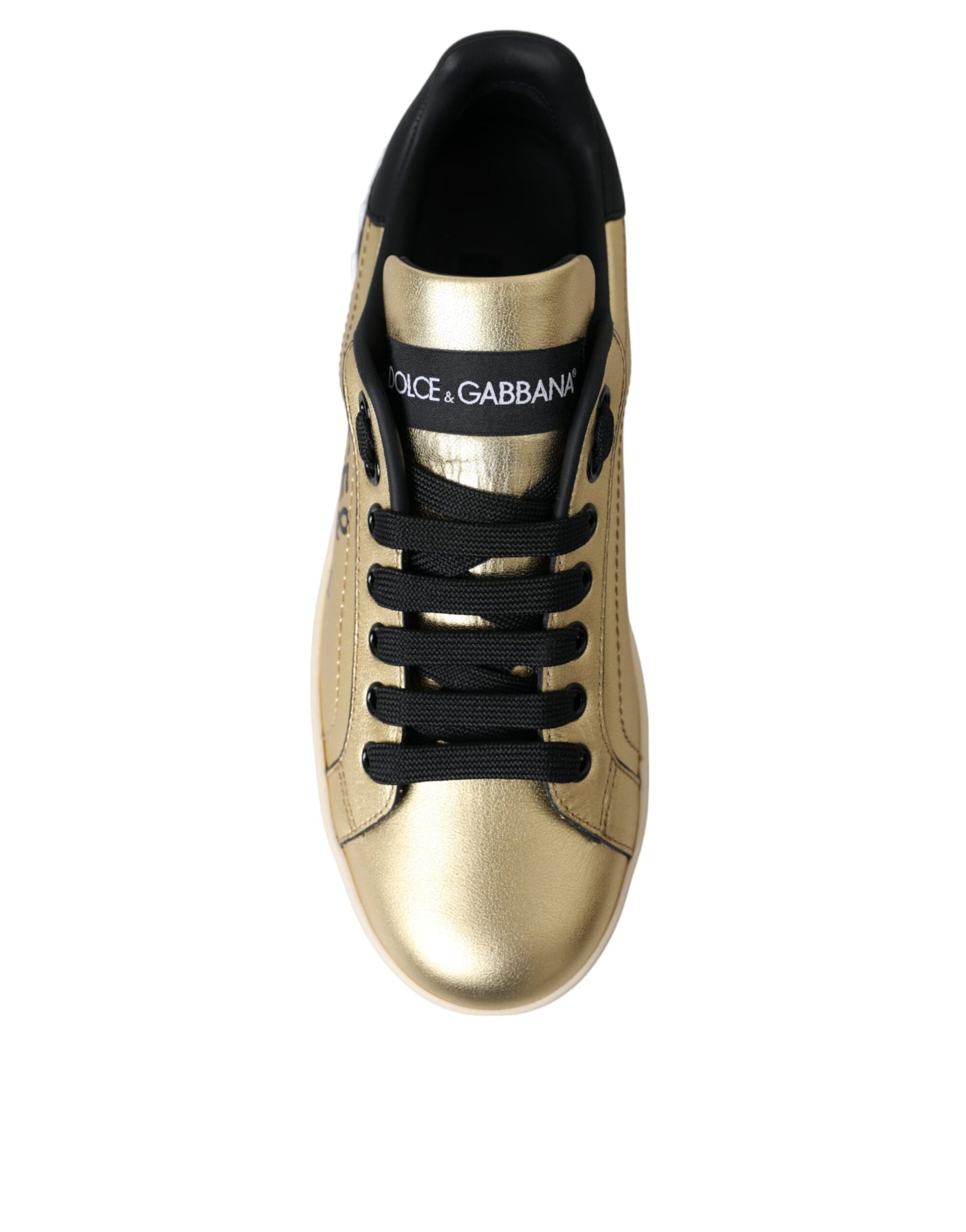 Dolce & Gabbana Gold Low Top Sneakers for Women additional view