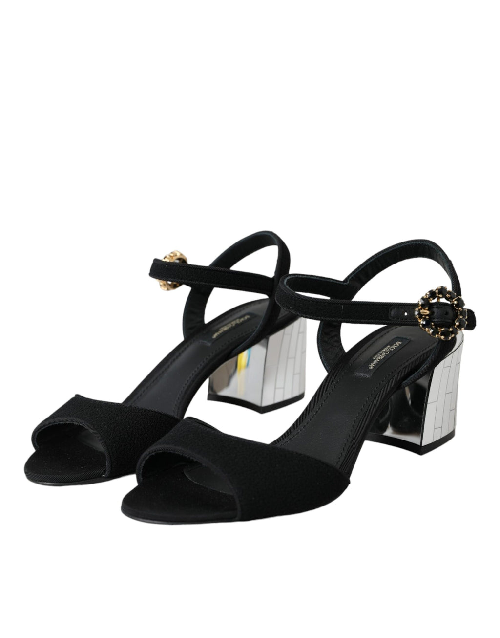 Dolce & Gabbana Black Stiletto Heels for Women detail view