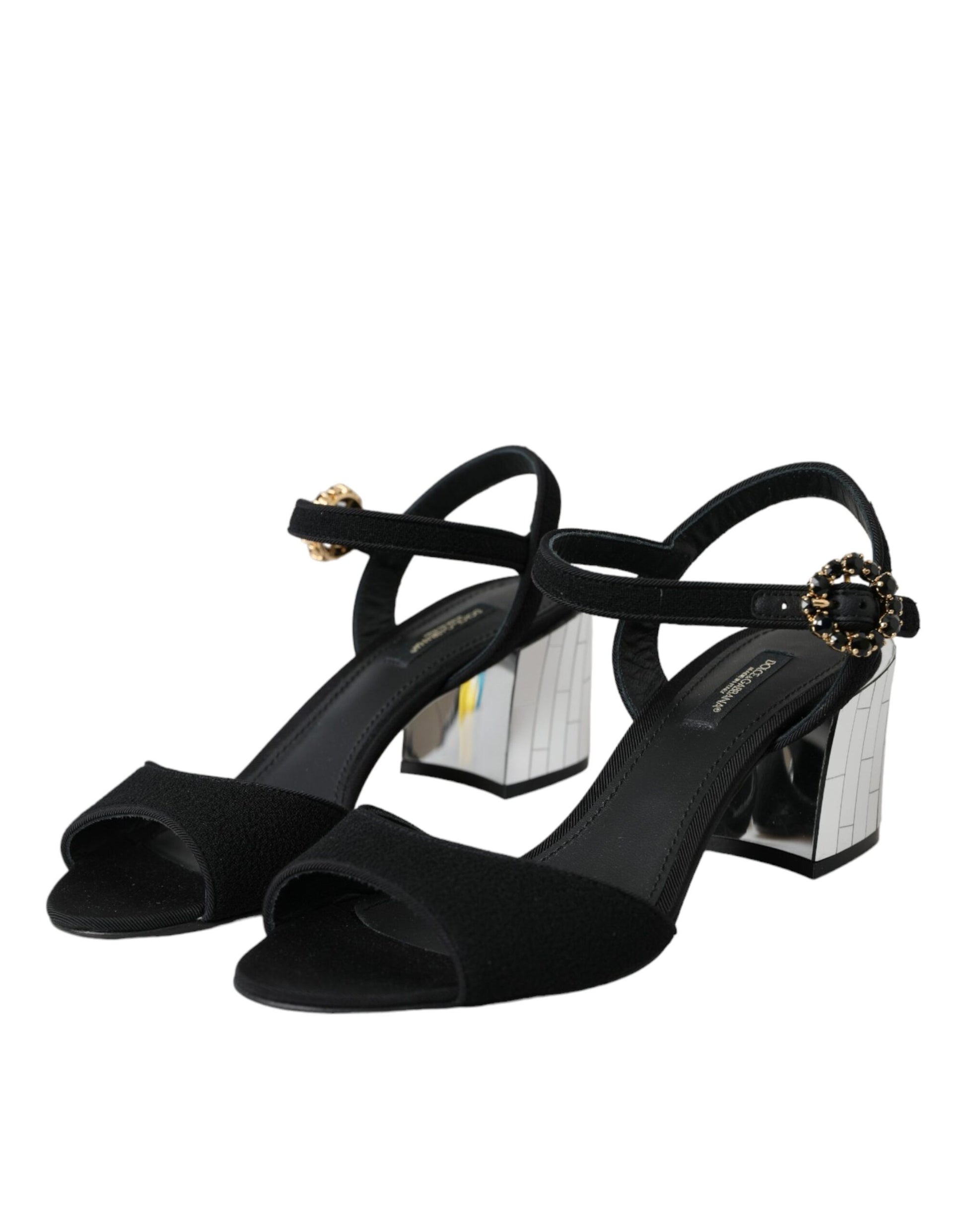Dolce & Gabbana Black Stiletto Heels for Women detail view