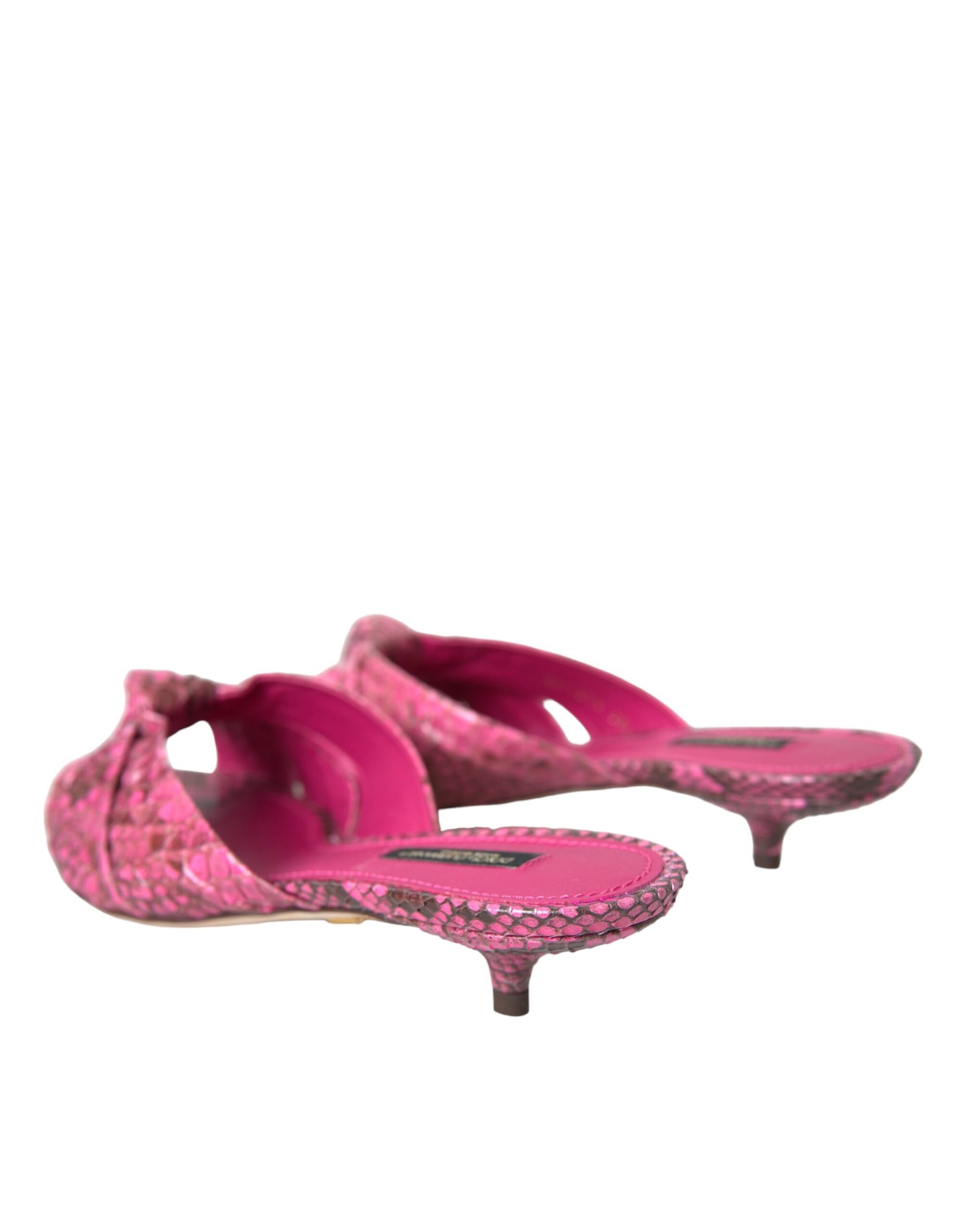 Dolce & Gabbana Pink Stiletto Heels for Women side view