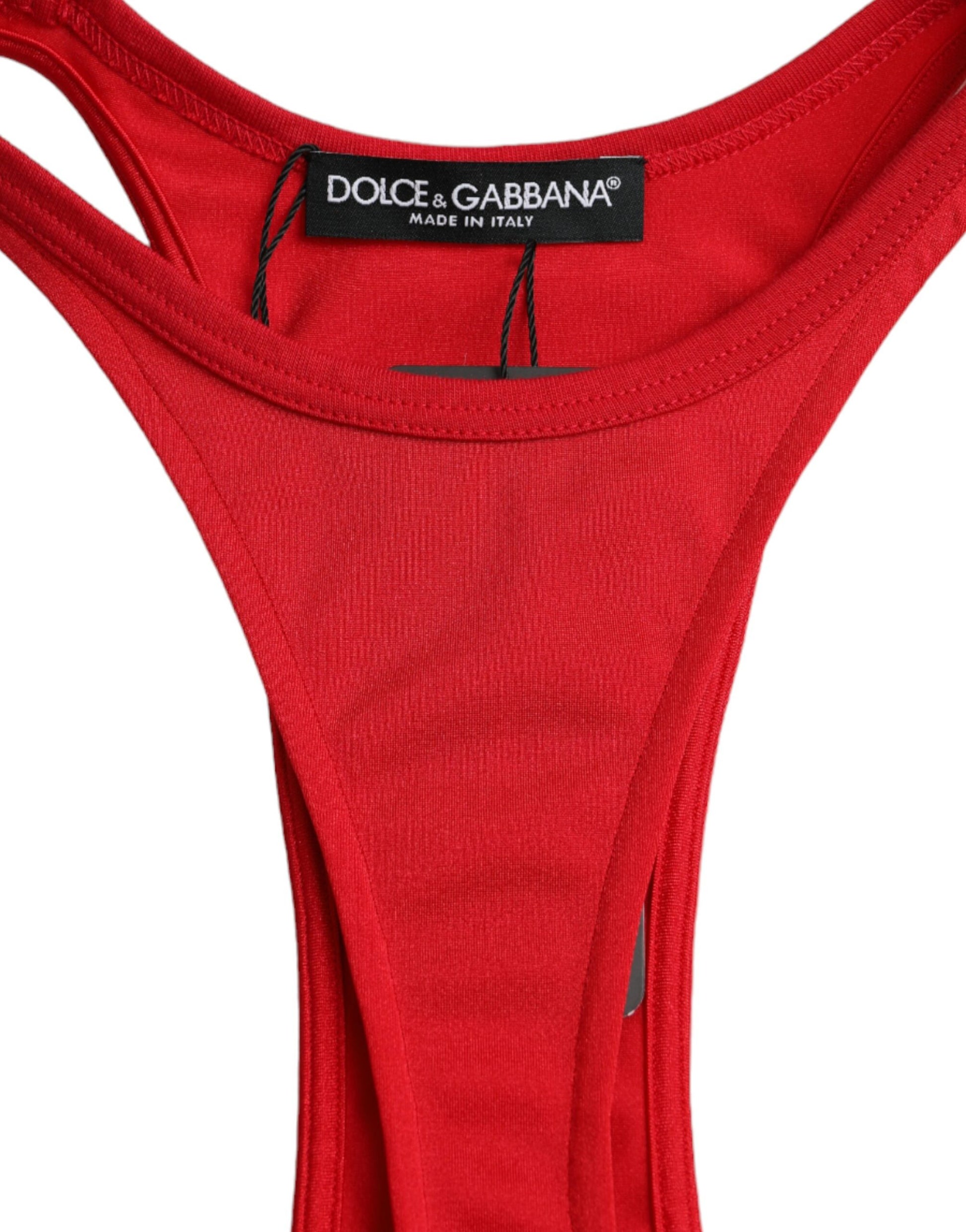 Dolce & Gabbana Red Midi Dress for Women additional view