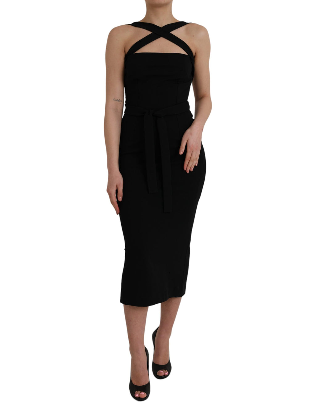 Dolce & Gabbana Black Midi Dress for Women