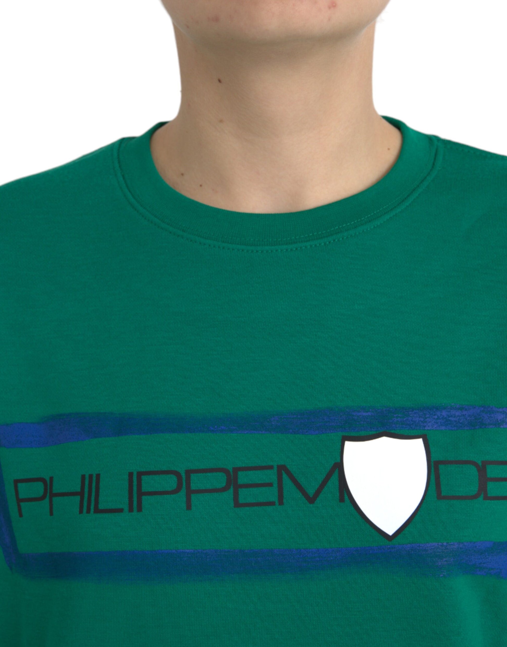 Philippe Model Green Sweatshirt for Women side view