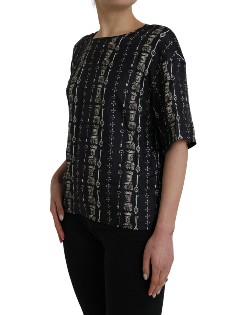 Dolce & Gabbana Black T-Shirt for Women detail view