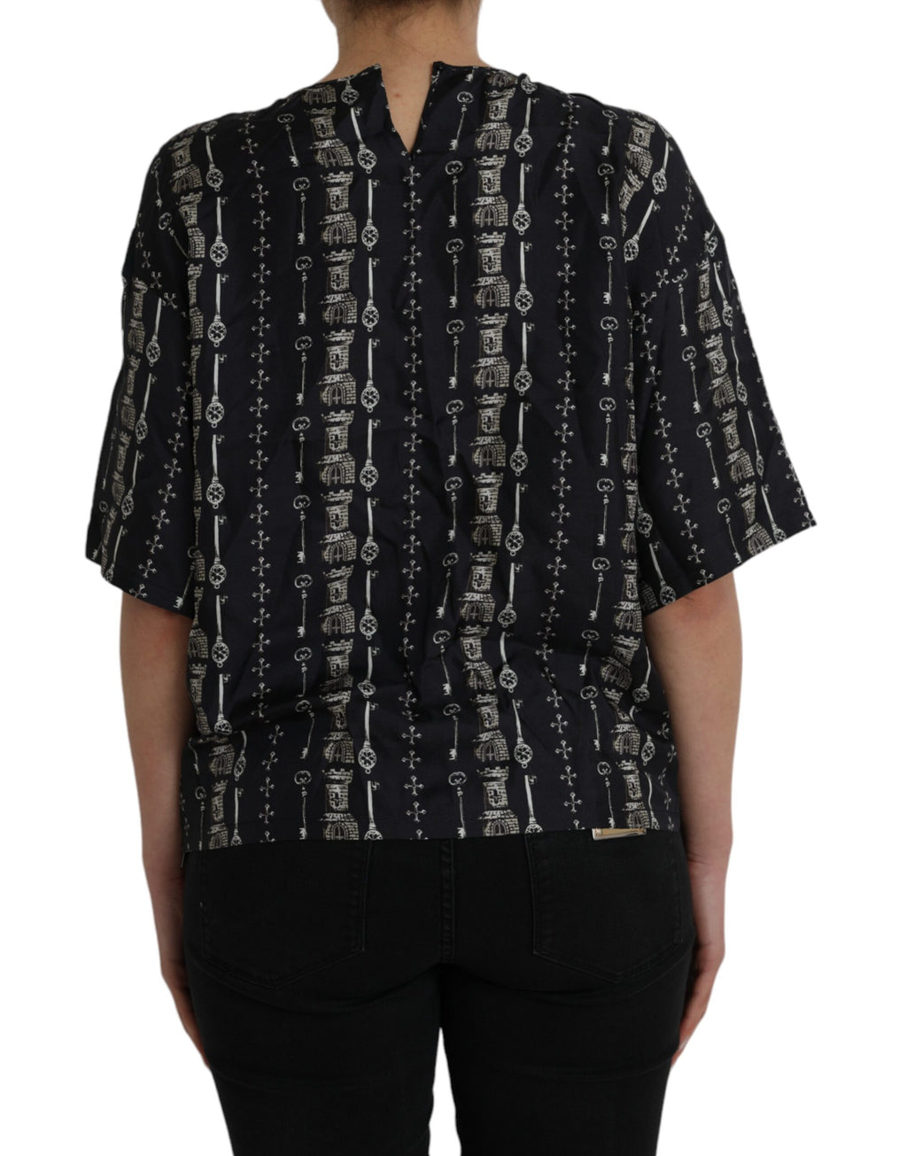Dolce & Gabbana Black T-Shirt for Women side view