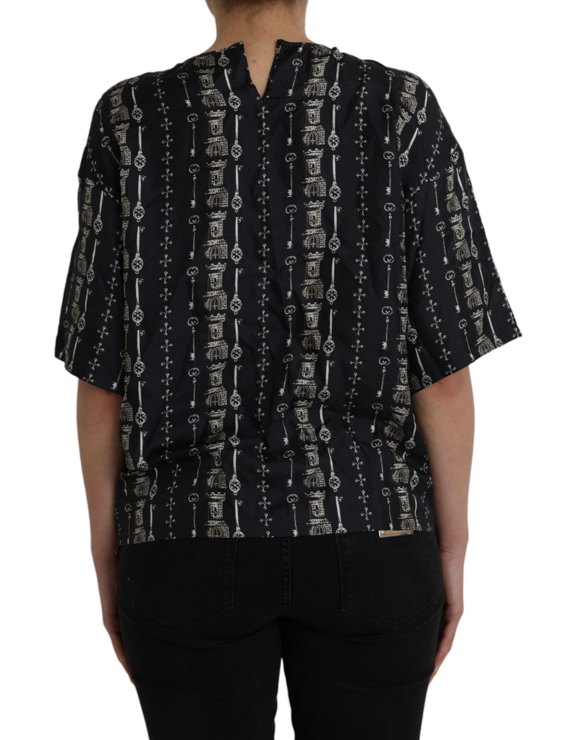 Dolce & Gabbana Black T-Shirt for Women side view