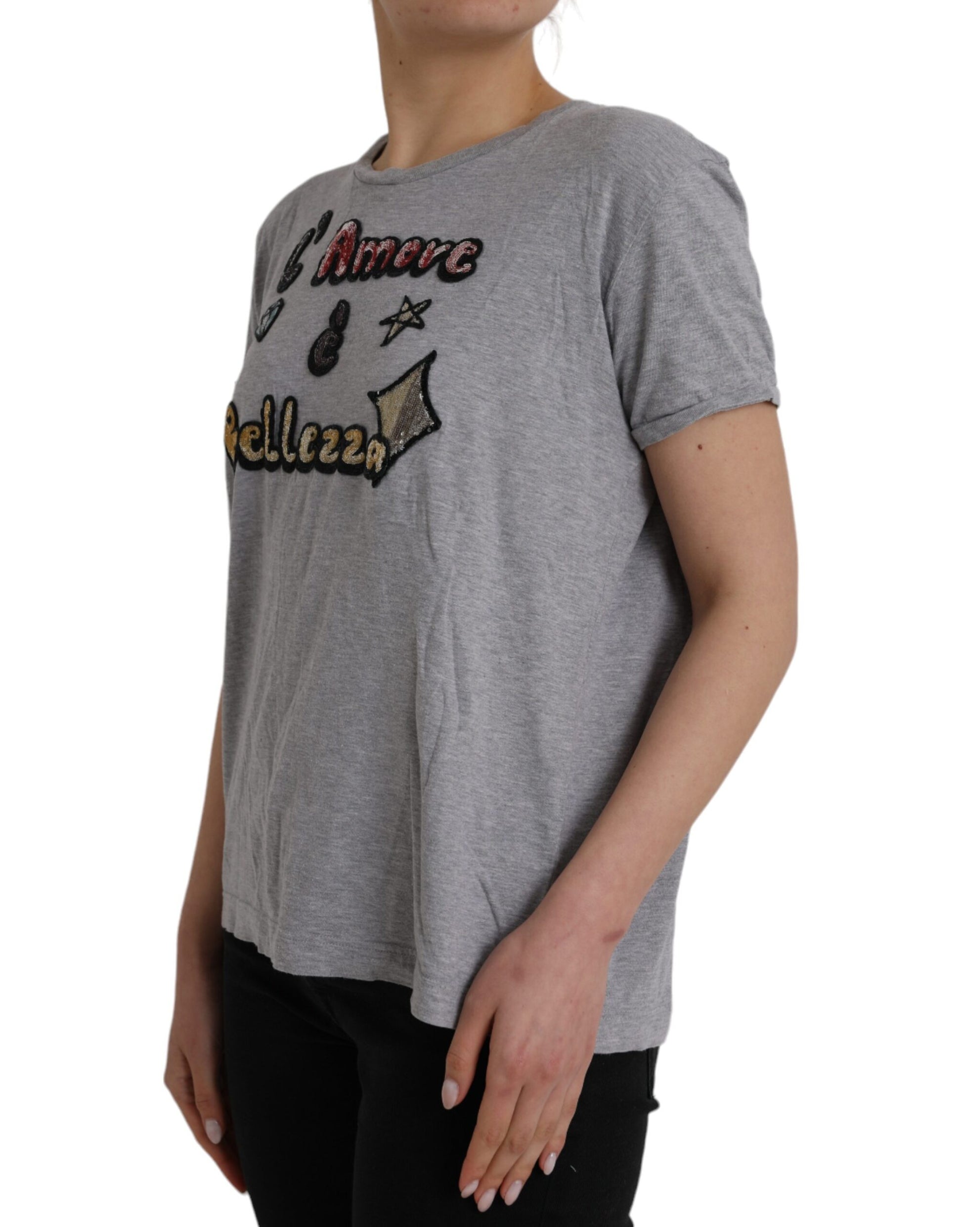 Dolce & Gabbana Grey T-Shirt for Women detail view