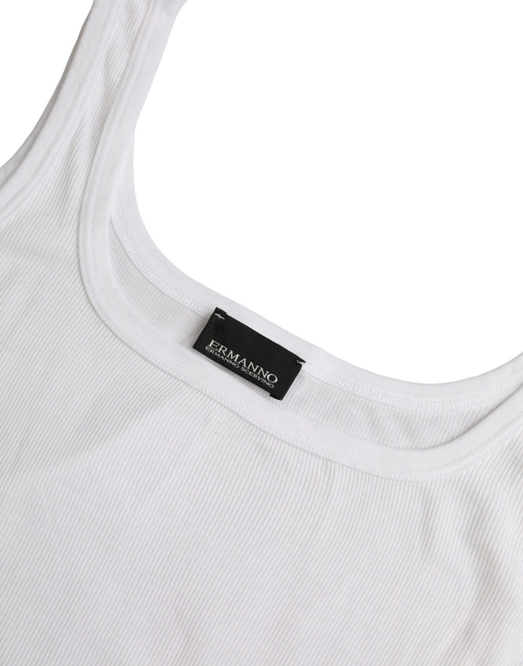 Ermanno Scervino – Ärmelloses Tanktop aus weißer Baumwolle