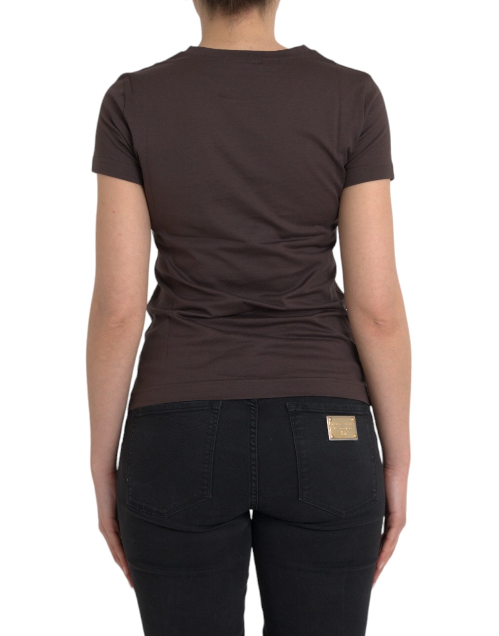 Dolce & Gabbana Brown T-Shirt for Women detail view