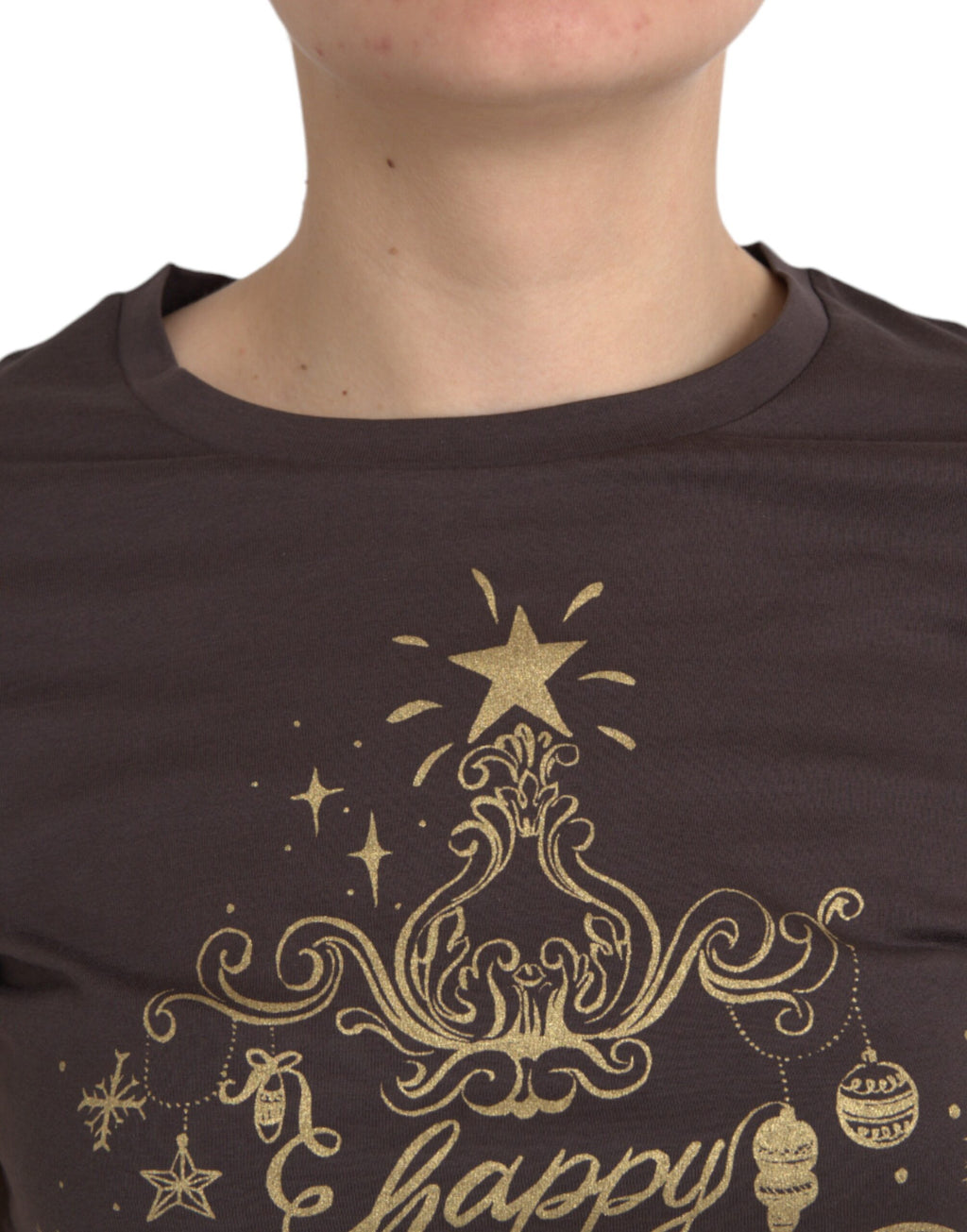 Dolce & Gabbana Brown T-Shirt for Women side view