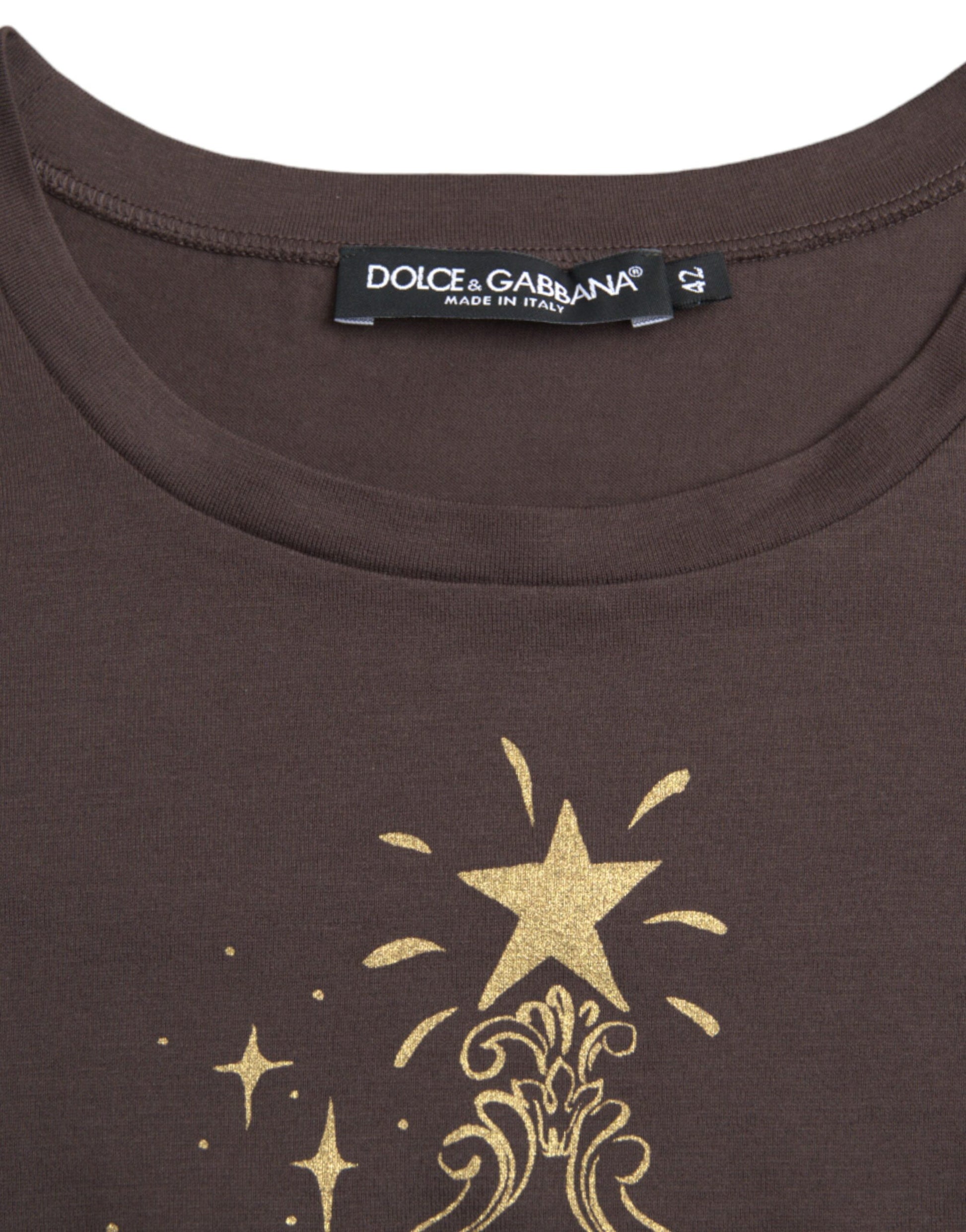 Dolce & Gabbana Brown T-Shirt for Women additional view