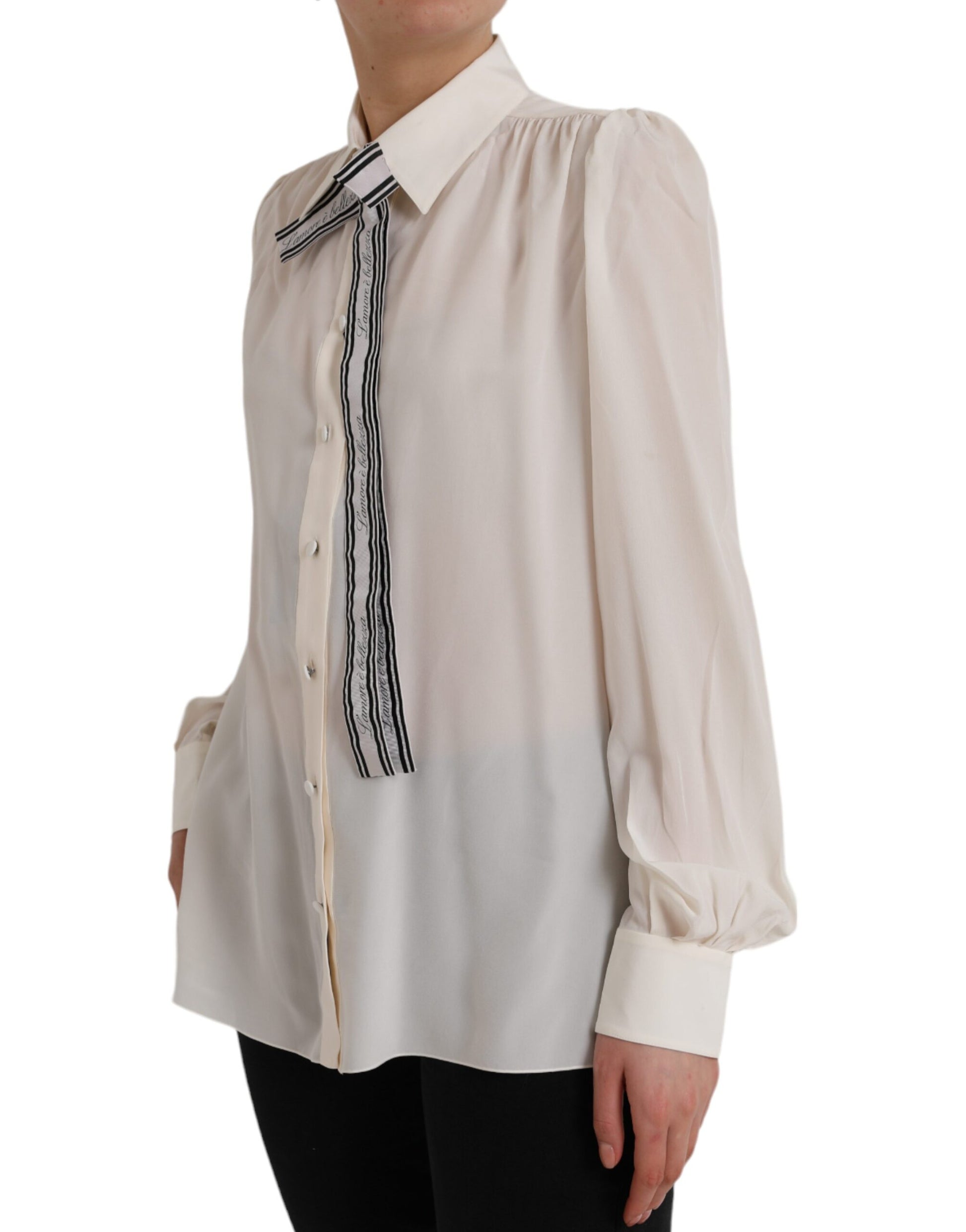 Dolce & Gabbana White Blouse for Women detail view
