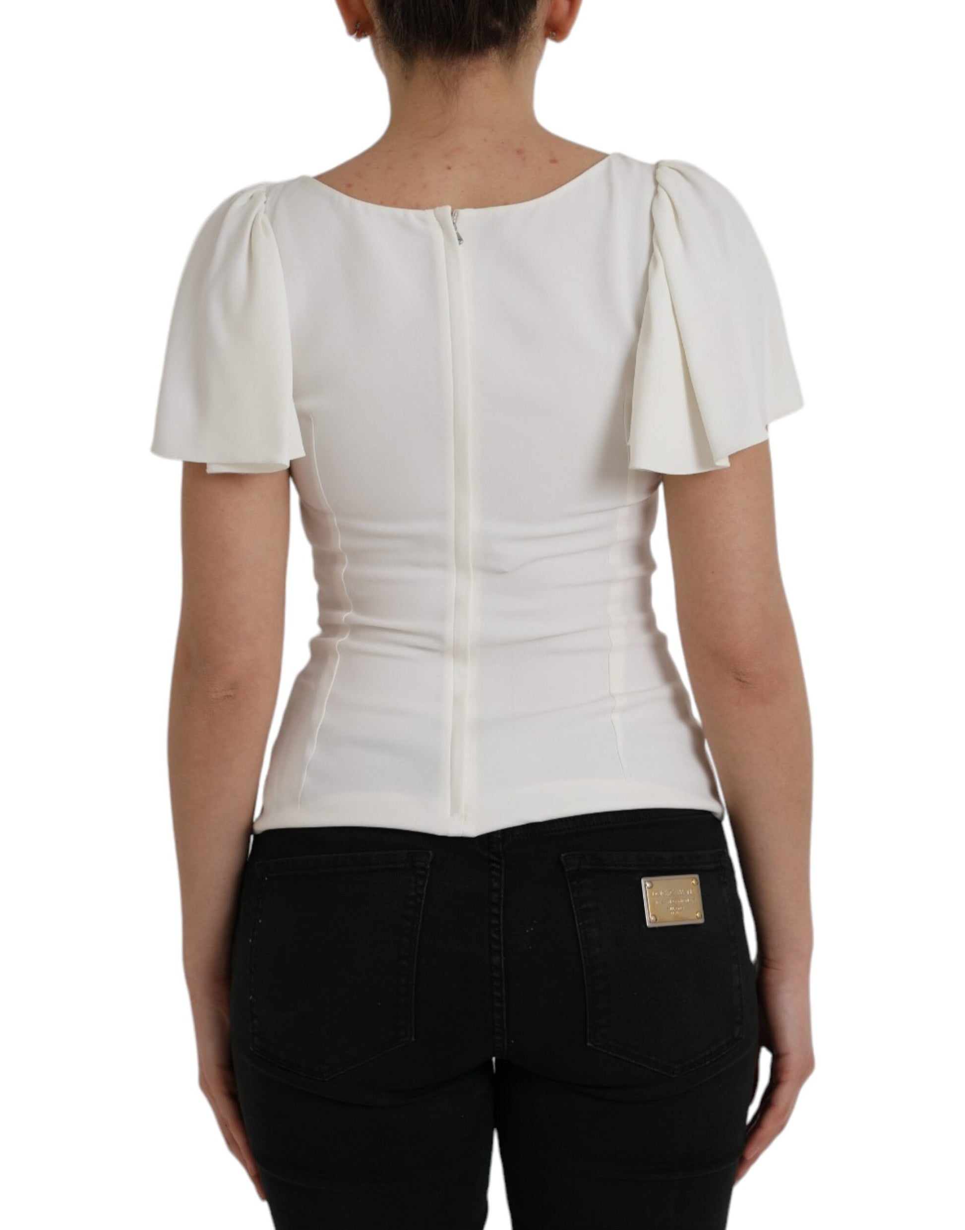 Dolce & Gabbana White T-Shirt for Women detail view