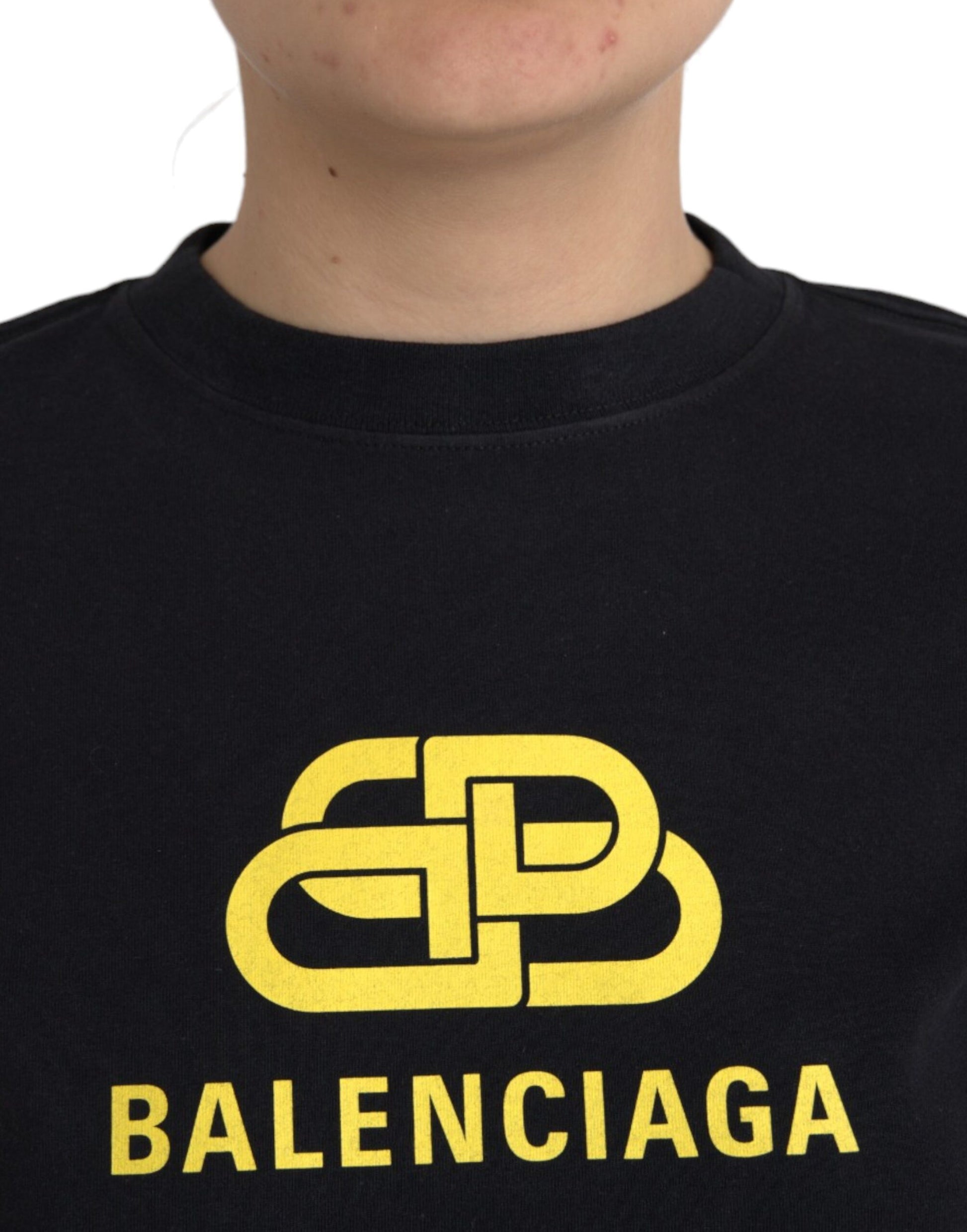 Balenciaga Black T-Shirt for Women side view