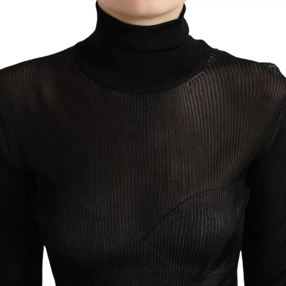 Dolce & Gabbana Black Turtleneck for Women detail view