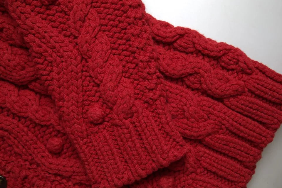 Dolce & Gabbana Red Cardigan for Women side view