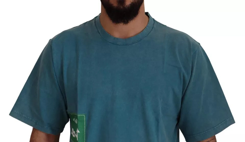 Dolce & Gabbana Blue T-Shirt for Men side view