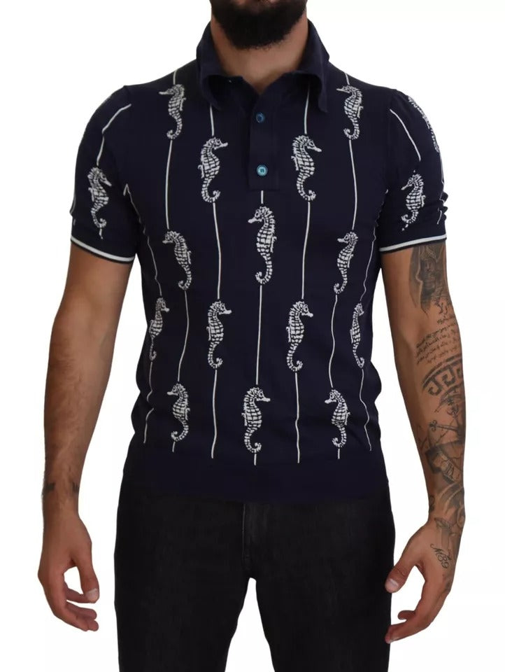 Dolce & Gabbana Blue Polo Shirt for Men