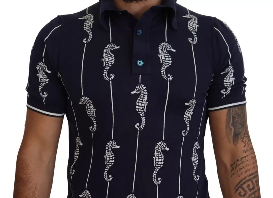 Dolce & Gabbana Blue Polo Shirt for Men alternate view