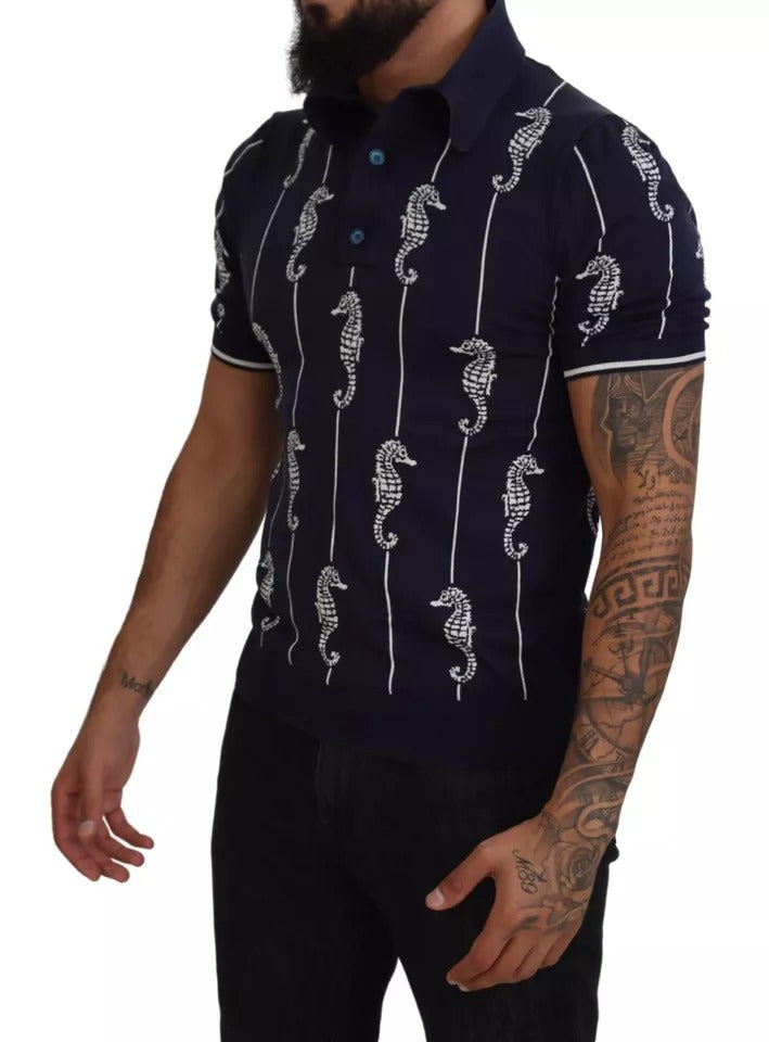 Dolce & Gabbana Blue Polo Shirt for Men additional view