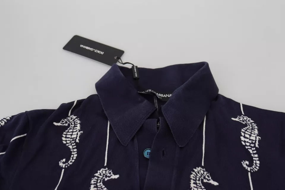 Dolce & Gabbana Blue Polo Shirt for Men additional view