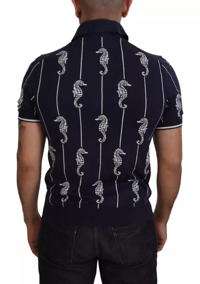 Dolce & Gabbana Blue Polo Shirt for Men additional view