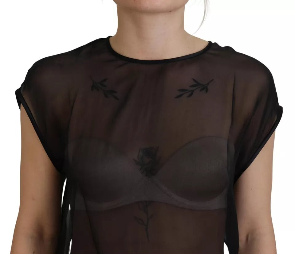 Dolce & Gabbana Black T-Shirt for Women detail view