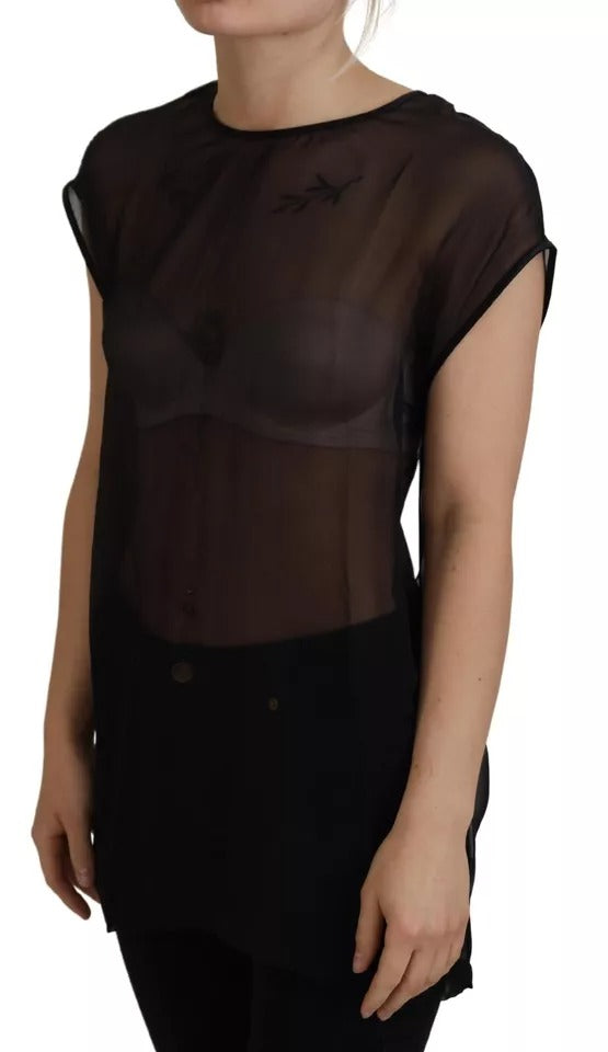 Dolce & Gabbana Black T-Shirt for Women side view
