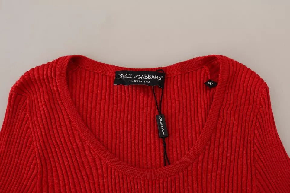 Dolce & Gabbana Red T-Shirt for Women detail view