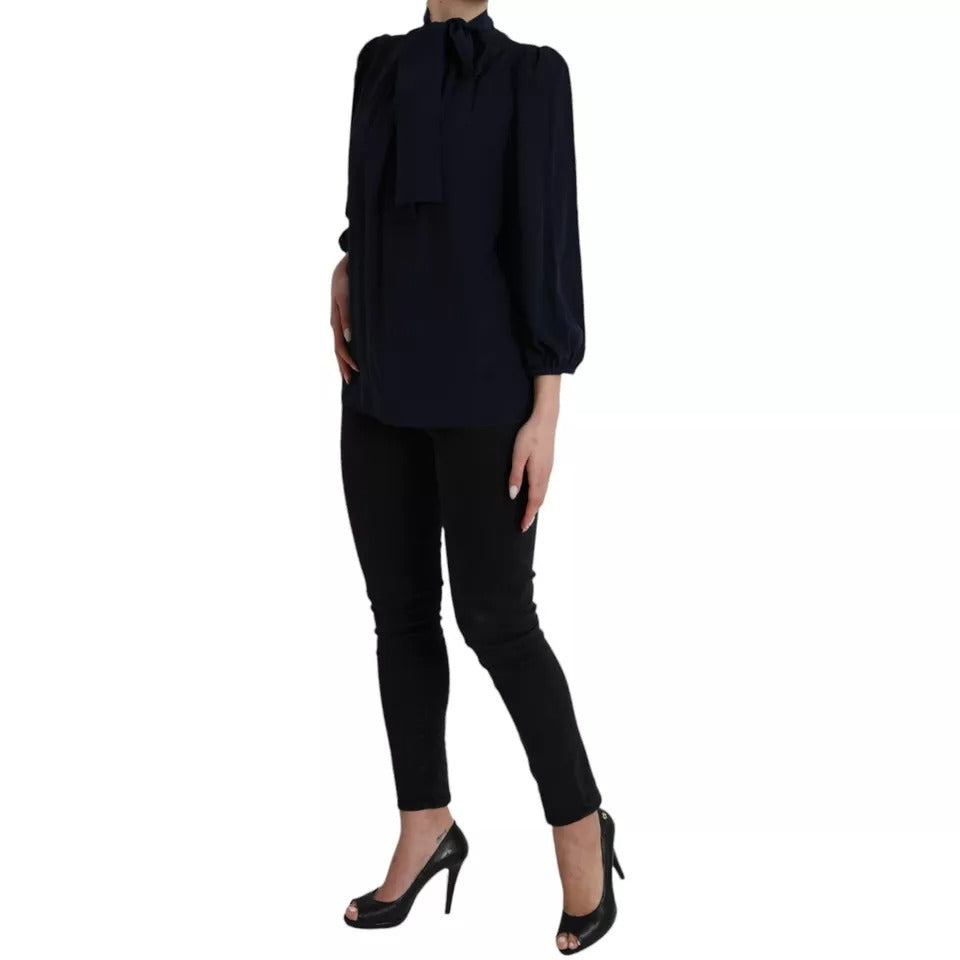 Dolce & Gabbana Blue Long Sleeve T-Shirt for Women alternate view
