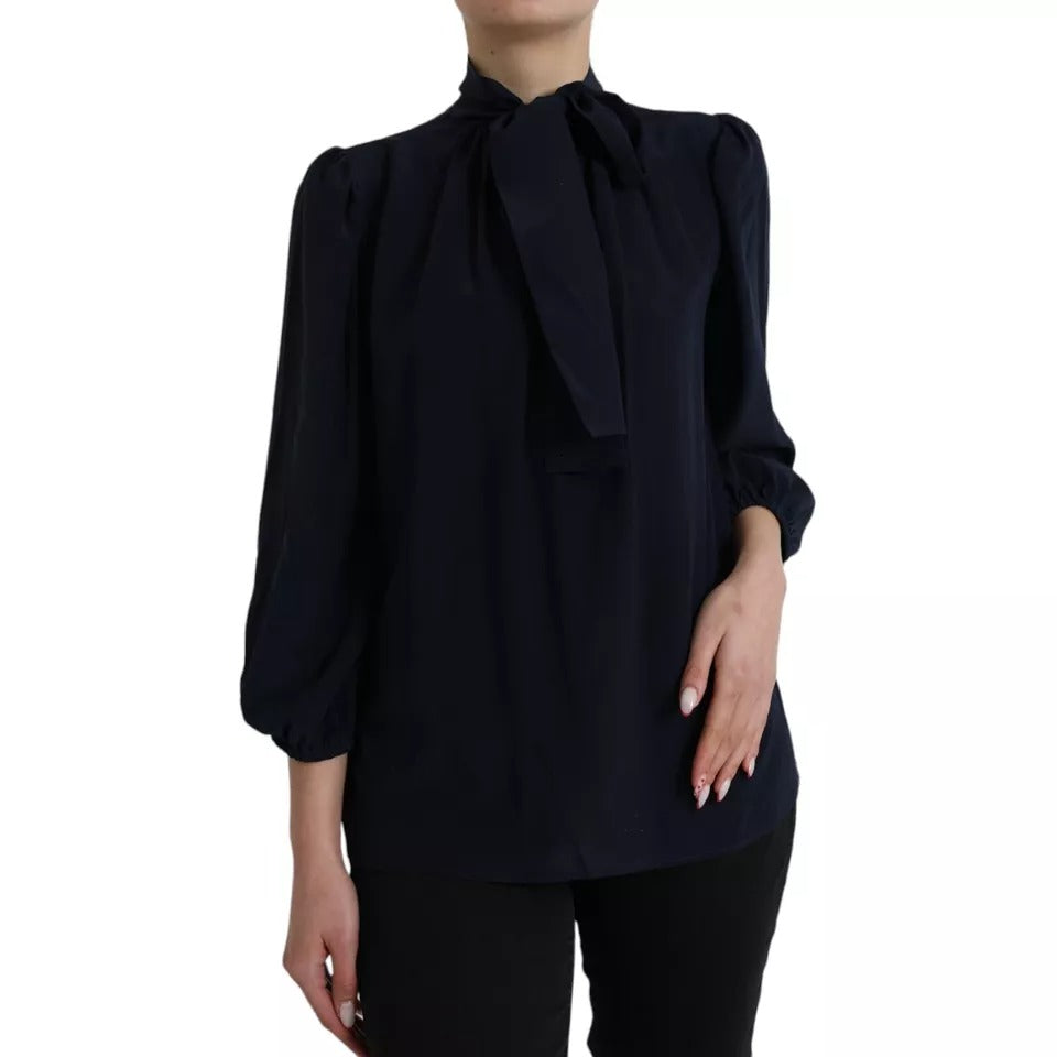 Dolce & Gabbana Blue Long Sleeve T-Shirt for Women