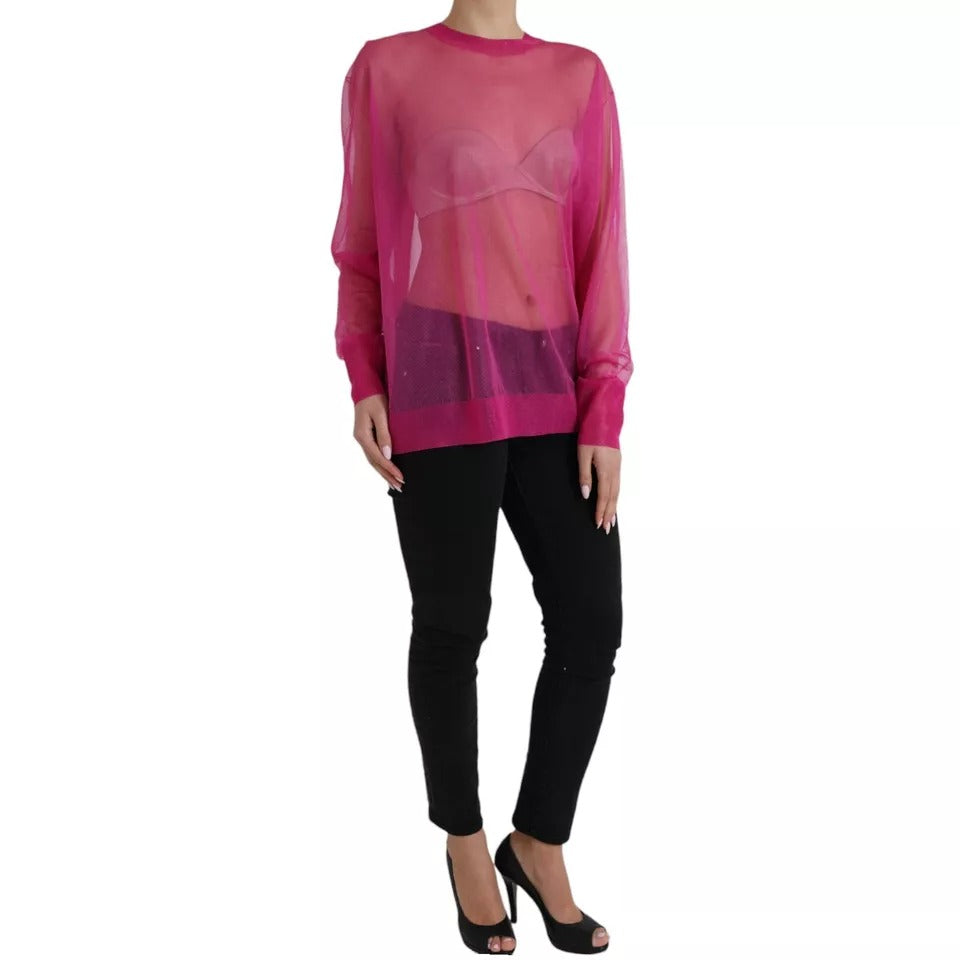Dolce & Gabbana Pink Long Sleeve T-Shirt for Women additional view