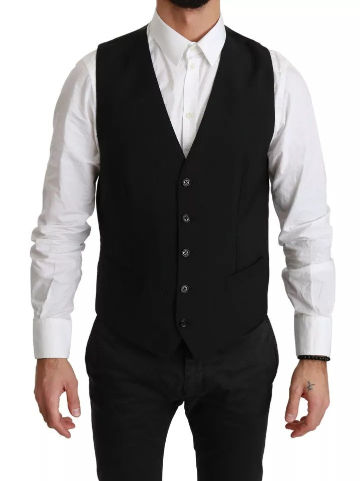 Dolce & Gabbana Black Waistcoats for Men