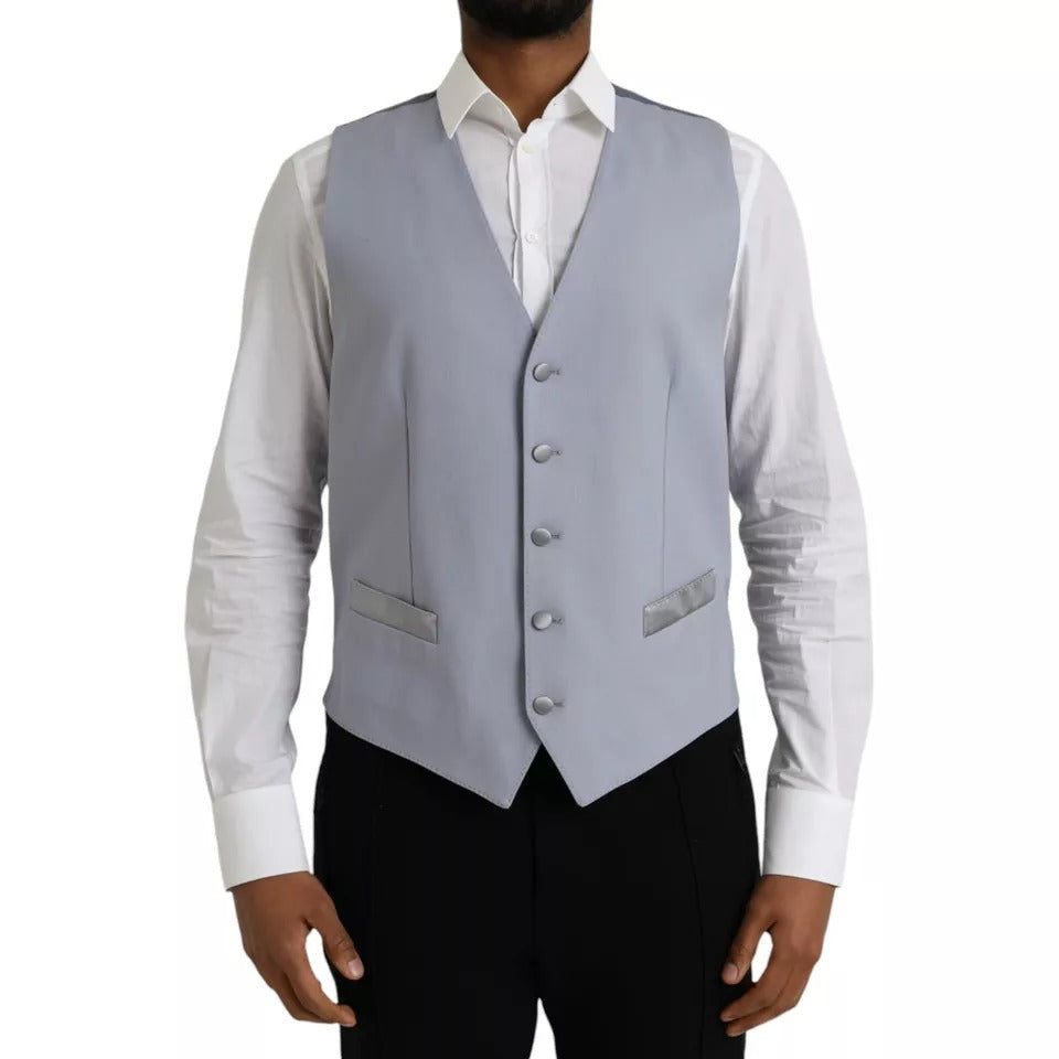 Dolce & Gabbana Blue Waistcoats for Men detail view