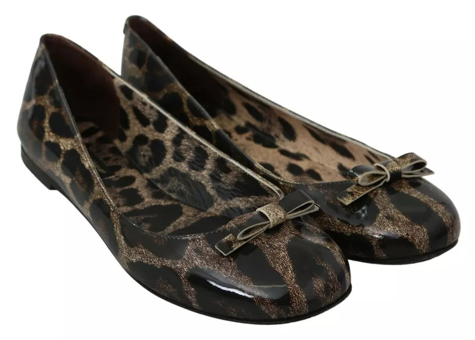 Dolce & Gabbana Brown Ballet Flats for Women detail view