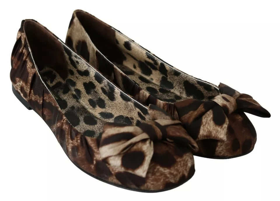 Dolce & Gabbana Brown Ballet Flats for Women detail view