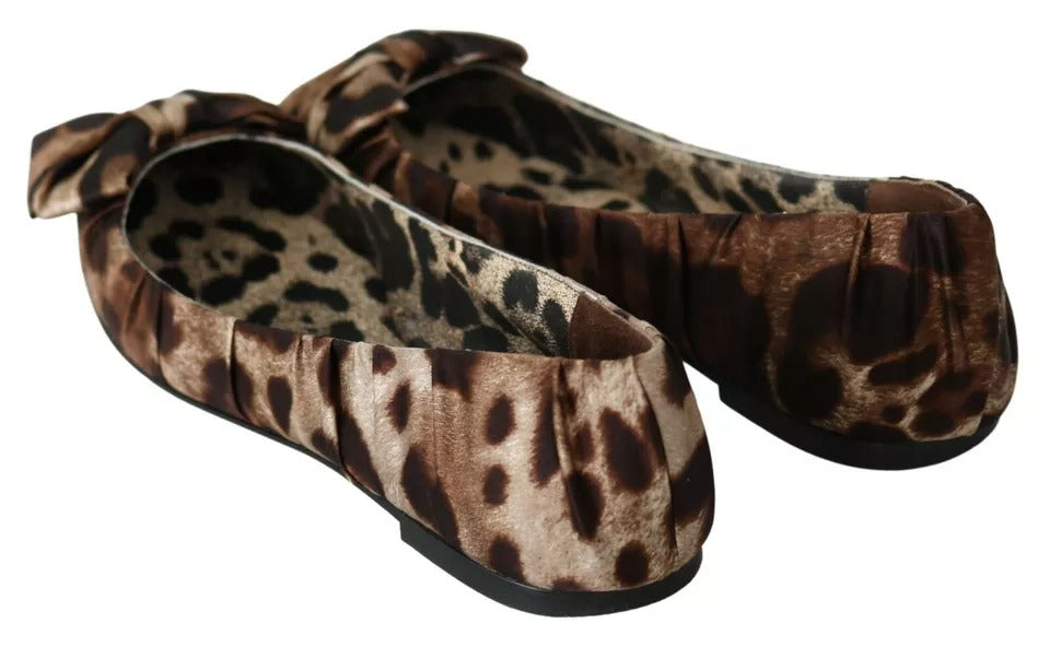 Dolce & Gabbana Brown Ballet Flats for Women side view