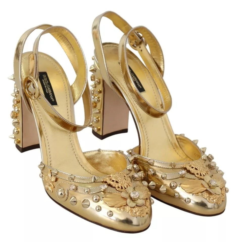 Dolce & Gabbana Gold Stiletto Heels for Women alternate view