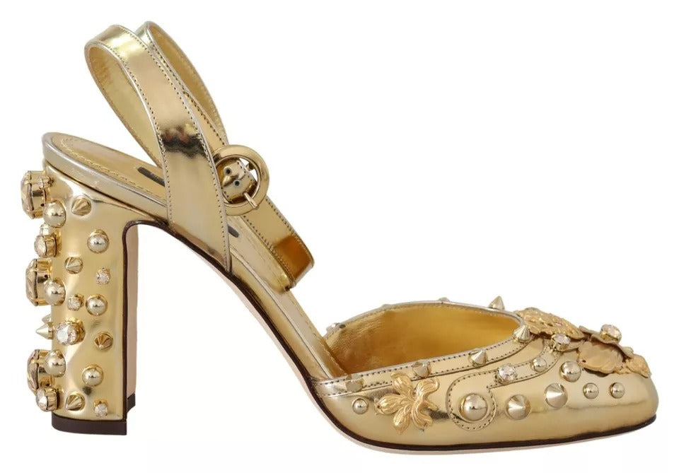 Dolce & Gabbana Gold Stiletto Heels for Women additional view