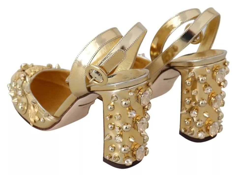 Dolce & Gabbana Gold Stiletto Heels for Women additional view