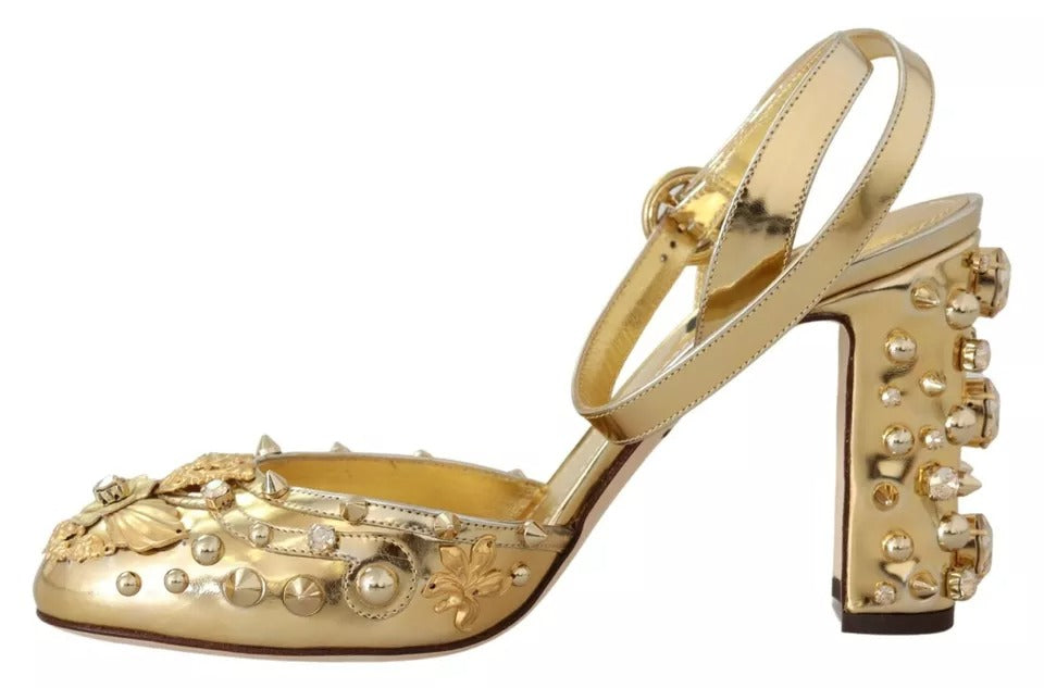Dolce & Gabbana Gold Stiletto Heels for Women additional view