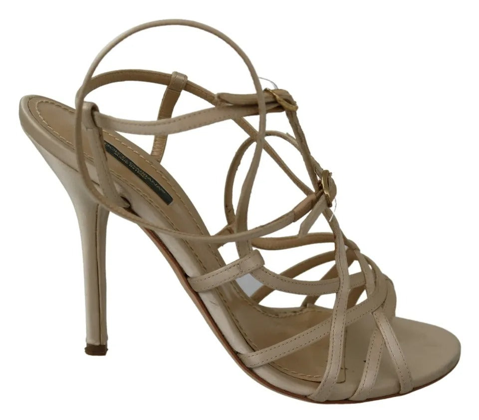 Dolce & Gabbana Gold Stiletto Heels for Women detail view