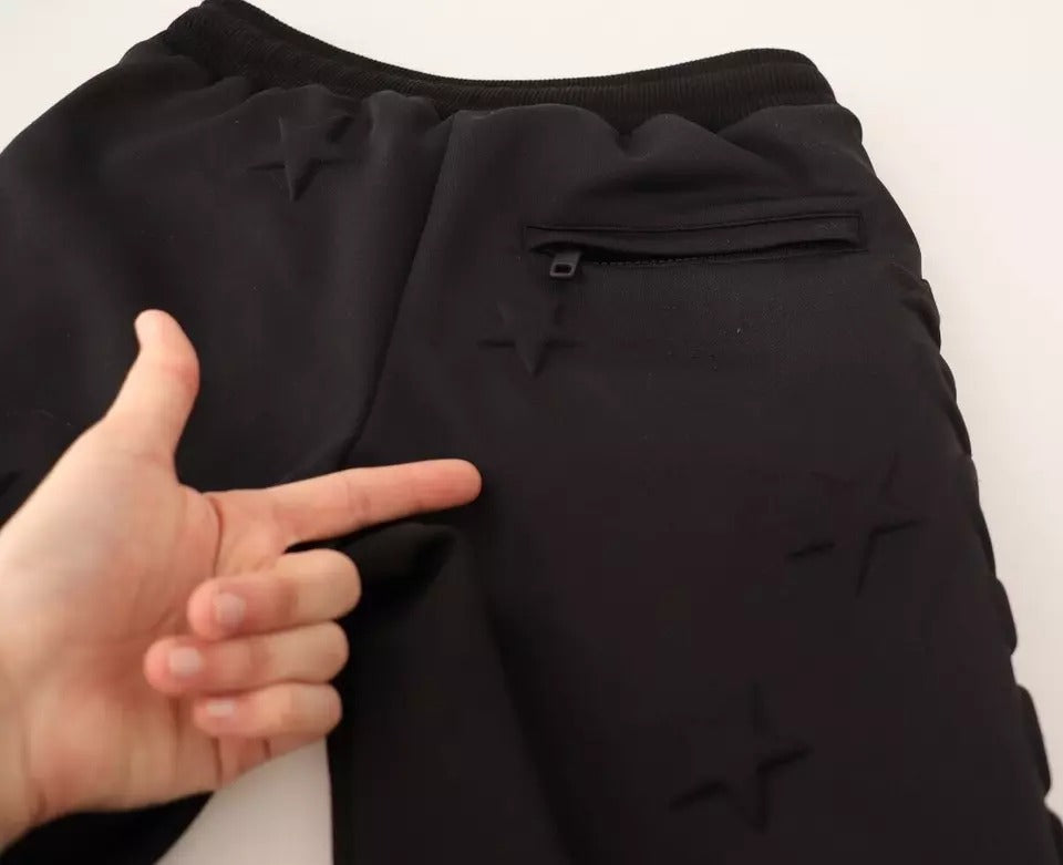 Pantalon de jogging noir Dolce & Gabbana en polyester pour femme