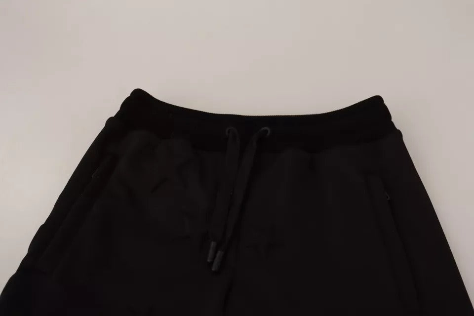 Pantalon de jogging noir Dolce & Gabbana en polyester pour femme