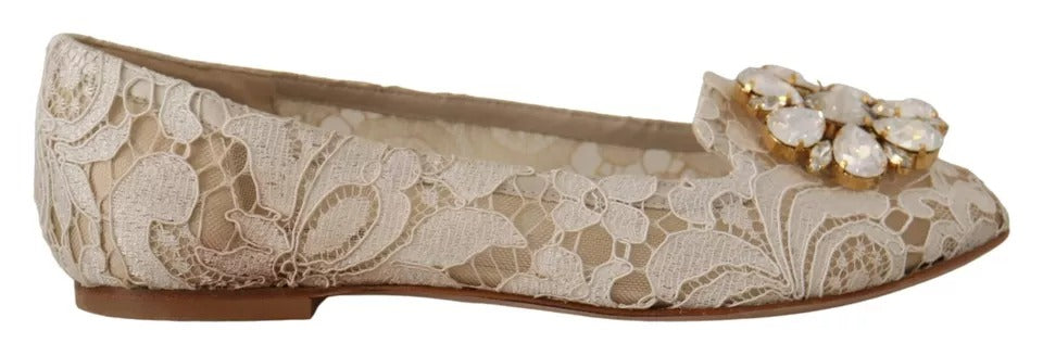 Dolce & Gabbana Beige Ballet Flats for Women detail view