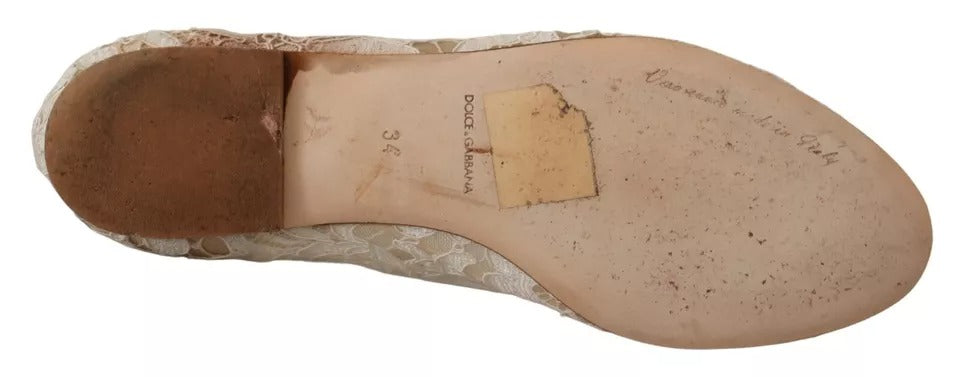 Dolce & Gabbana Beige Ballet Flats for Women additional view