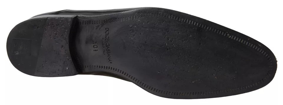 Chaussures de ville habillées Dolce & Gabbana en cuir poli noir