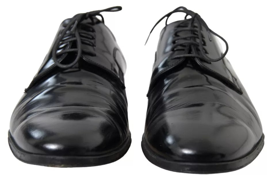 Chaussures de ville habillées Dolce & Gabbana en cuir poli noir